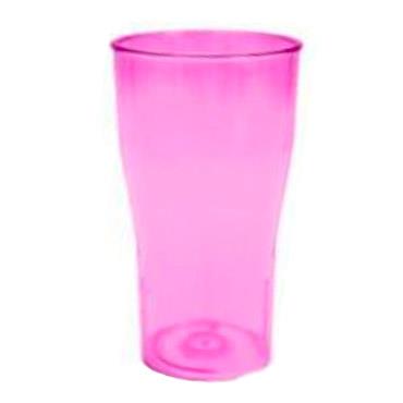 Vaso largo cristal rosa